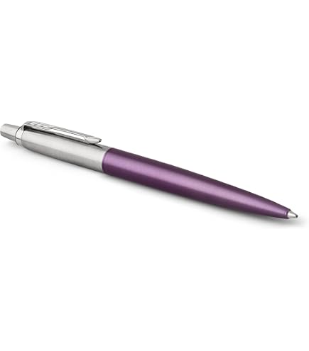 Jaymo Ricariche Per Penna A Sfera G2 - Confezione 12 Pezzi, Colore Viola, Punta Media 1mm, 98.4mm - 4