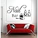 Produktbild Wandaufkleber Nagelstudio Zeichen Wand Fenster Aufkleber Aufkleber Nägel Nagellack Maniküre Pediküre Wandtattoos Beauty Salon Raumdekoration 67X42Cm