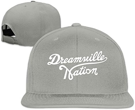 Facsea Runy Custom Dreamville Records Logo Adjustable Baseball Hat &amp; Cap Ash