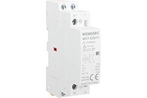 Wengart Household DC Contactor WCT-E25, DC24V 25A 1NO1NC, Perfect Noise-Free Solution for DC Applications, Optimized for Intelligent System Control