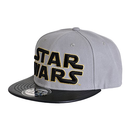 Preisvergleich Produktbild Star Wars Herren Snapback Cap - Classic Logo Baseball Cap Grau Gold