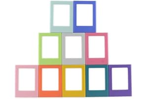 ENJOY-UNIQUE Mini Album Photo Cadres Photo Magnétiques Colorés de 3 pouce Lot de 10 compatibles avec Polaroid Fujifilm Instax Mini 12 11 9 8 25 7s 50 90 40,Snap/Zip/Z2300/PIC-300 Kodak Mini Film