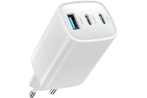 DEESOOCO Ładowarka USB C 67 W, 3-portowa GaN Compact PD - 67 W USB-C zasilacz sieciowy do MacBook Pro/Air, laptopów, iPhone 16/15/14/13/12, iPad Pro, Samsung Galaxy S24/S23/S22 i Google Pixel