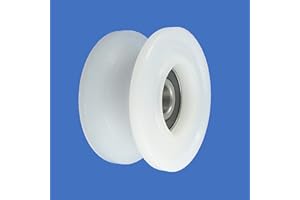 ZSCALE ZAB-S C60/20LL Profile Plastic Roller with Ball Bearing for Rope Polyamide Diameter 29 - Diameter 60 Wheels (C60/20LL)