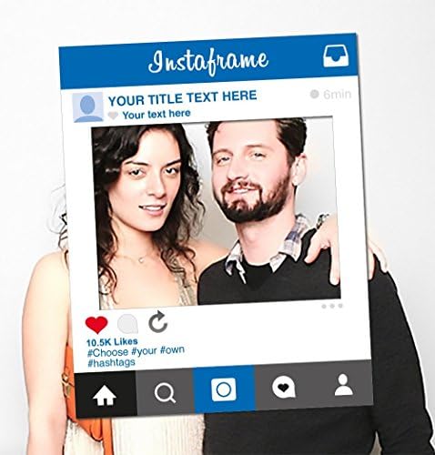 Instagram Social Media Personalised Selfie Frame Party Prop 59cm x 78cm