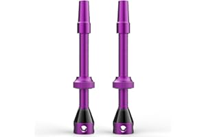 Shredr. Set di valvole Tubeless, viola | Presta Valvole per pneumatici tubeless | alluminio super leggero, rosa anodizzato, valvola francese, 60 mm per cerchi bici da strada ad alto profilo