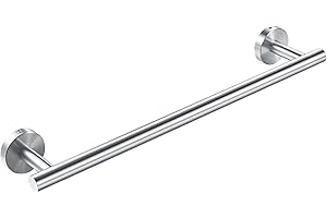 YUET Toalleros de Barra para Baño 16 Pulgadas Toallero Acero Inoxidable SUS304 Acabado Cepillado 40CM En Pared para Baño y Cocina con Tornillos, Plata