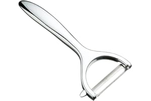 MASTER CLASS MasterClass Obieraczka do ziemniaków "Y", obieraczka do warzyw ze stali nierdzewnej, do kuchni, z obrotowym ostrzem i ergonomicznym uchwytem, nadaje się do mycia w zmywarce, 10 lat, srebrna