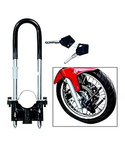 DELHI TRADERSS Bike Front Wheel Lock, Black