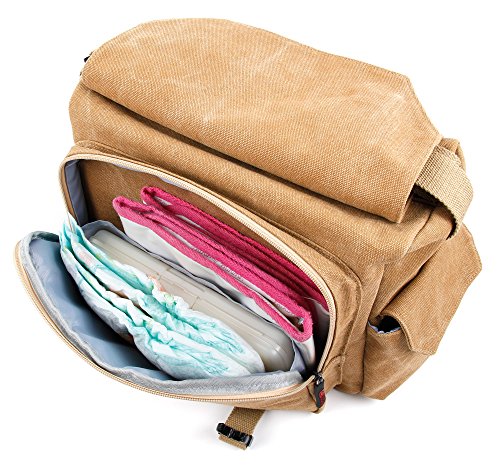 DuraGadget Babytasche | Schultertasche | Wickeltasche | Windeltasche | Nappy Transport-Tasche mit verschiedenen Fächern - 6