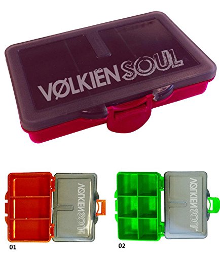 Preisvergleich Produktbild VOLKIEN Köderbox, Kleines Zubehör, Grün, 3 Fächer