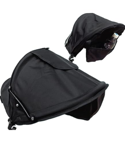 Pare-Soleil Poussette HOOLRZI - Protection UV Et Anti-Pluie - Tissu Oxford - Pour Toutes Poussettes
