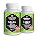 Produktbild 2 Dosen Selen hochdosiert 200 µg VEGAN 2x 180 Tabletten für je 6 Monate Qualitätsprodukt-Made-in-Germany ohne Magnesiumstearat, jetzt zum Aktionspreis und 30 Tage kostenlose Rücknahme! 2er Pack (2 x 80 g)