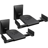 mywall HB5L HB 5L Speaker Wall Mount Bracket Tilt+Swivel Adjustable Tool-Free 25kg Black 1 Pair