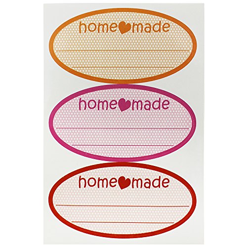 COM-FOUR® 120 Stück Etiketten für Gläser & Flaschen, 4 verschiedenene Dekore - 3