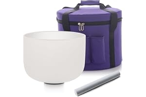 Hye-eun Bol chantant en cristal et note de sol, 20,3 cm, avec sac de transport, 20,3 cm