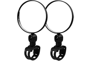 PMTFUMY 2 PCS Bike Rear View Mirrors, Bike Mirror, Convex Mobility Scooter Mirrors,Adjustable Motorcycle and Bicycle Mirrors for Handlebar,Cycle Mirrors Durable and Easy to Install