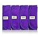 Produktbild (4-Pack) Premium Abschminktücher inkl. Abschminkanleitung [40x18cm] mit 24 Monate Garantie von VIDARE - Hypoallergene Gesichtsreinigungstücher oder Make-Up-Entferner Tücher für optimale Gesichtspflege › waschbar & wiederverwendbar
