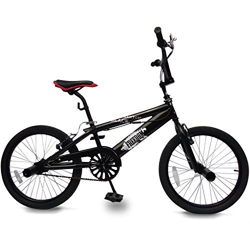 Jago BMX Fahrrad "BlackPhantom" 20 Zoll Rad / Bike, 360°-Rotationslenker, 4 Pegs, Freestyle-Gabel