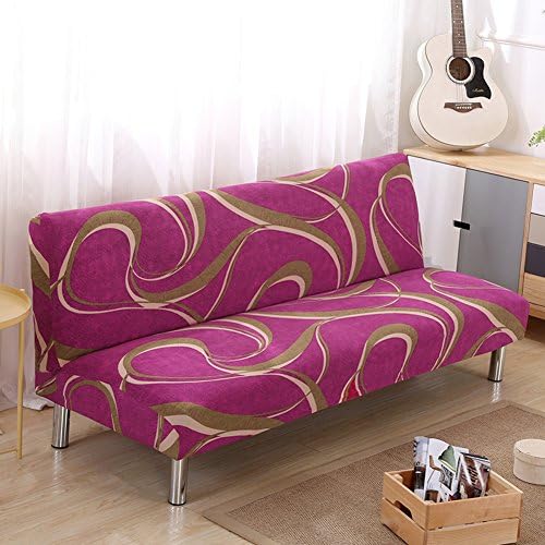 FDJKGFHGFCGDFGDG Sofa cover with cushion covers,Full cover sofa bed cover [simple] Folding handle No handrail sofa elastic slipcover sofa Sofa cover Fabric full package universal condom-C 55-59in