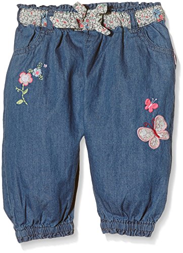 Pumpkin Patch Baby-Girls Chambray Lounger Pant Plain Trouser, Blue (Denim), 12-18 Months (Manufacturer Size:12-18M))