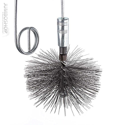 Jumbo-Shop 150 mm Heizkesselbürste M12 Kesselbürste Kesselbürsten Ofenbürste Bürste Ofenrohr reinigen Reinigungsbürste