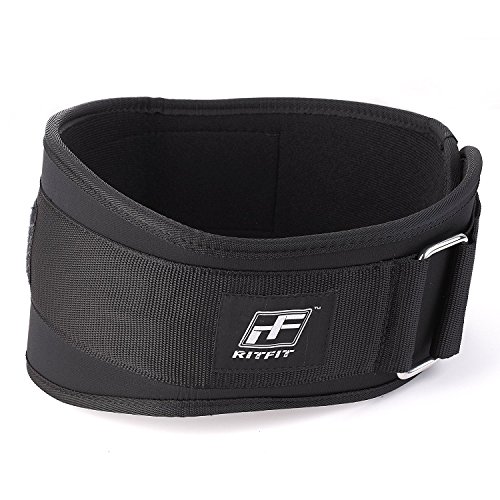Vacaciones Venta - ritfit levantamiento de peso cinturón - ideal para sentadillas, Crossfit, estocadas, peso muerto, Propulsores - 6 inch Negro