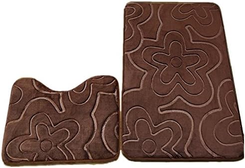 Mat bathroom toilet u-two piece set , 3 , 45*50-50*80cm