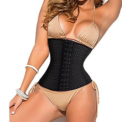 Damen Korsett Corsage Waist Trainer Cincher mit 4 Stahlstäbchen Dessous Lingerie Mieder Unterbrust korsett Korsage Shapewear