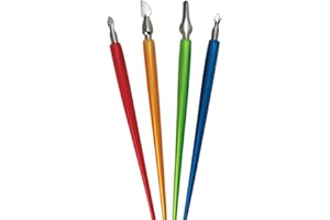 ROYAL BRUSH MANUFACTURING LTD. 4 Kratzmesser mit 4 Halterungen, verschiedene Formen