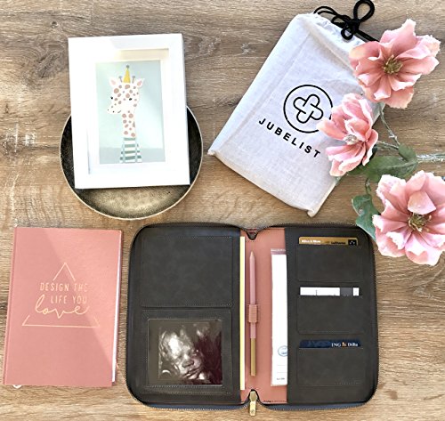 JUBELIST kids WALLET ★ Mutterpass Hülle ★ U-Heft Tasche , Mutterpasshülle und Organizer für Ultraschallbilder und die Dokumente des Babys - 5