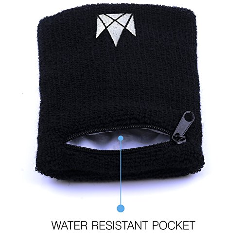 The Friendly Swede 2er-Set Schweißarmband mit praktischer Reißverschlusstasche - 2