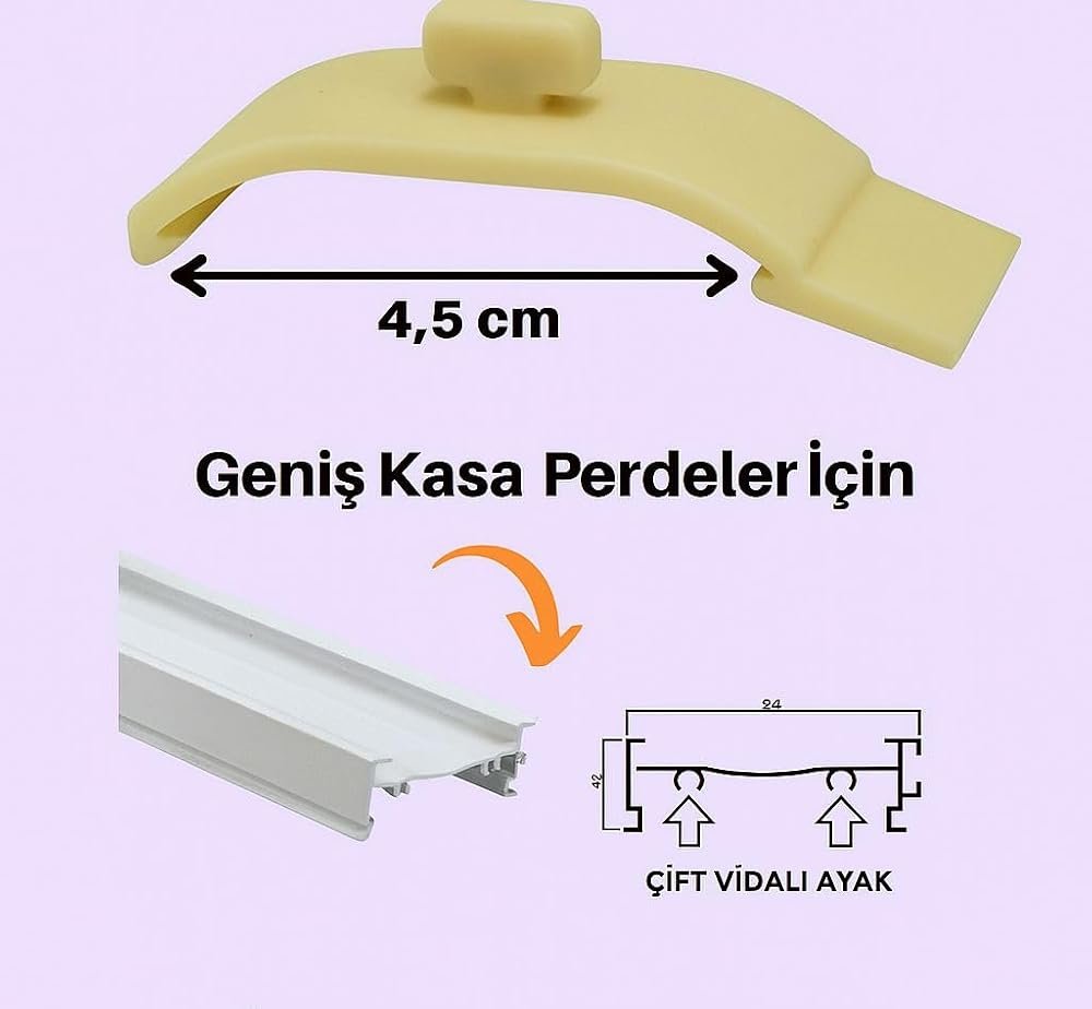 ZEBRA PERDE MONTAJ APARATI TAKMATİK - PORTRAY (10 ADET)