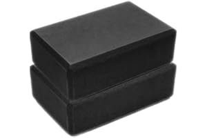 Xshuai Yoga Block, EVA High Density Comfortable Foam Yoga Blocks Exercise Fitness Bricks Pillow Cushion, Eco-friendly and Lightweight, For Gym Training (Black)