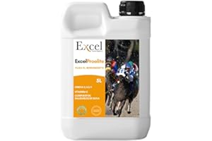 EXCEL SUPPLEMENTS EUROPE Excel SUPPLEMENTS ProElite | Suplemento de Aceite de Camelina |Caballos | Antioxidante | Antiinflamatorio | Natural 100% | Omegas 3, 6 y 9 | Desarrollo Muscular (5 litros)