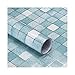 Produktbild YYZC 0,45x3 Mt Mosaik Anti Öl Wandaufkleber PVC Selbstklebende Tapete Küche Herd Kunst Aufkleber Badezimmer Fliesen Wasserdicht Aufkleber (Color : Brown, Dimensions : 45cmX3m)