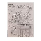 postales navidad scrapbooking 5. Característica: decorar tu carta su diario y otros. Material: silicona. Incluye: 1 x tampón transparente