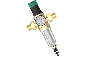 XMSZQU 1-calowy regulowany reduktor ciśnienia wody, DN 32 zagęszczony mosiądz ogranicznik ciśnienia, reduktor ciśnienia wody z filtrem i manometrem, zastosowanie w domu, budynku, fabryce