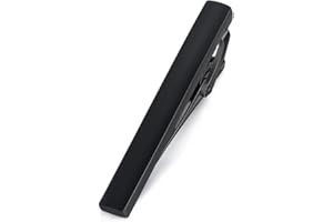 HONEY BEAR Clip Pasador de Corbata - para Hombre Chicos Camisa Necktie Boda Negocio Regalo,Flaco,4.0cm