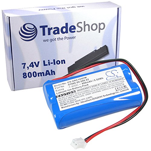 Hochleistungs Premium Akku 7,4V / 800mAh / Li-Ion für Gardena C1060 C 1060 plus Solar ersetzt 01866-00.600.02 018660060002
