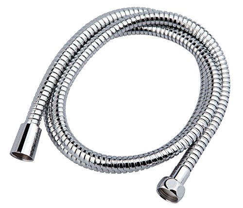 Brause-Set, Handbrause mit 3 Strahlarten, Durchmesser 70 mm mit Antikalk-Noppen, Metall Brause-schlauch 125 cm und 1/2″-Anschluss, Wandhalter aus ABS inkl. Befestigungsmaterial - 4