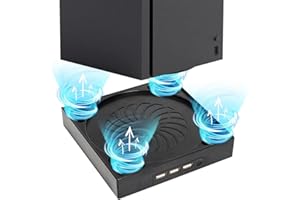 LiLiTok Box Series X Gioco Console raffreddamento Supporto per ventola, Staffa di montaggio regolabile a 3 velocità Base per dock di raffreddamento compatibile per Xbox Series X