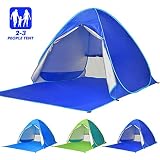 APLICACIÓN AMPLIA - Se puede utilizar como una tienda de campaña en la playa, también como una tienda interior para bebés. Sombra, espacio más grande, estructura estable, muy adecuado para la playa, pesca, camping, senderismo y patio.