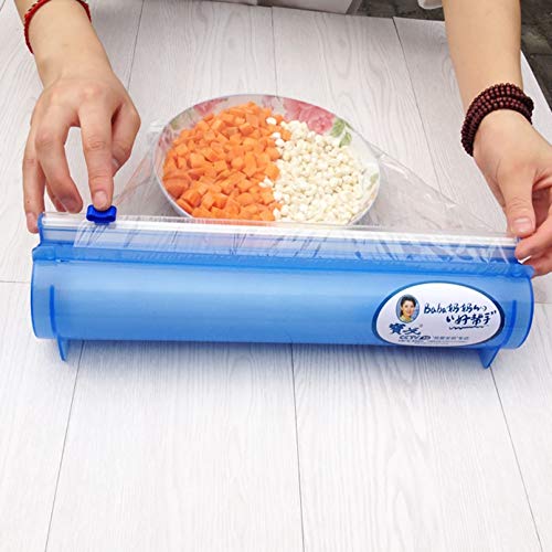 Tyro JILIDA Plastic Wrap Dispenser NO NEED PICK UP Cling Roll Cutter Preservative Foil Film Box Storage Kitchen Tool Accessories New