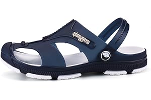 ZXWFOBEY Men's Slip-On Breathable Beach Shoes Sport Sandals Flip Flop