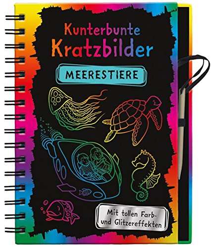 Preisvergleich Produktbild Kunterbunte Kratzbilder: Meerestiere