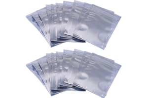 SUNF UA Pack of 100 Antistatic Bags for ESD 100 mm x 150 mm Translucence Antistatic Resealable Bags for SSD HDD and Electronic Device