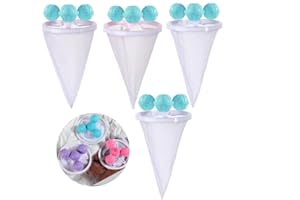 BTORER BTORER BTORER 4Pcs Floating Hair Filtering Mesh Removal Laundry Filter Cleaning Mesh Bag Hair Catcher Washing Machine Lint Remover Reusable for Laundry Bedding Clothes (Blue)
