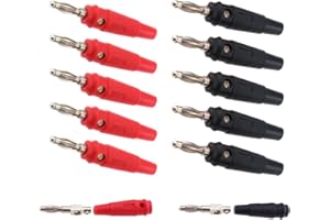 UEAVOID 10er 20A Bananenstecker Lautsprecherstecker Steckergehäuse Prüfspitze Anschlussklemme (4mm)