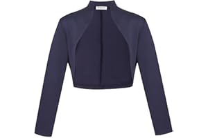 fuinloth Bolero Damen Festlich Jäckchen für Abendkleid 3/4 Ärmel Kurze Hochzeit Bolerojacke Kleid Elegant Schulterjacke